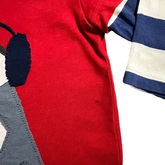 Baby Boden 3-6m Penguin Appliqué Layered Shirt - Picture 3 of 5